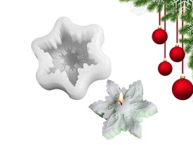 Molde silicona estrella Navidad